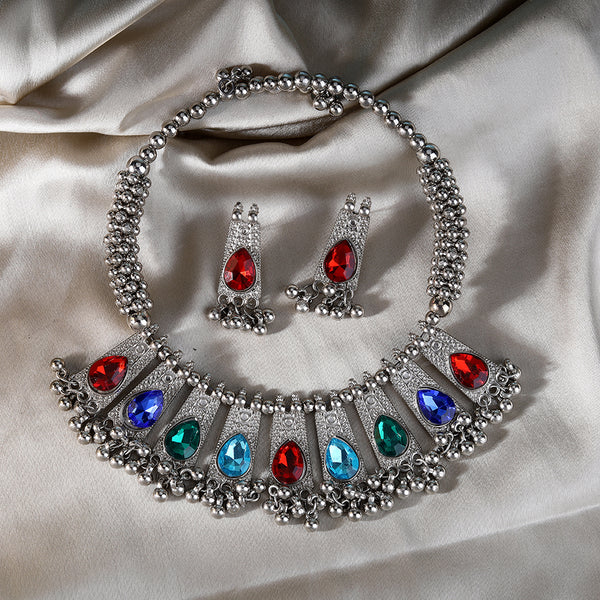 Latest Stylish Fancy Oxidized Tribal Necklace