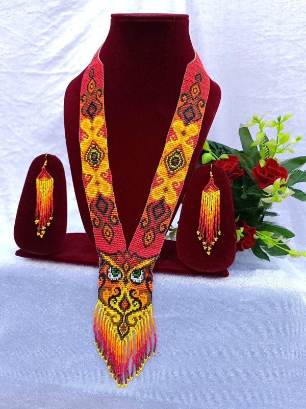 Multicolor Owl Design Necklace