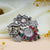 Multicolor Fusion Oxidized Adjustable Ring