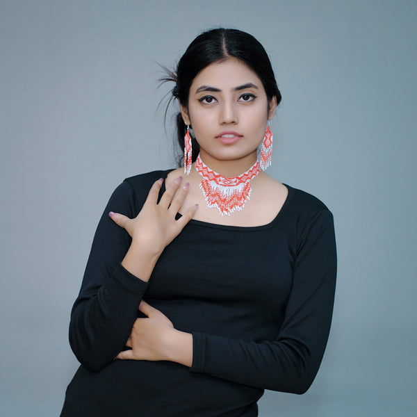 American Style Seed Bead Choker Set