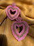 Heart shaped Handmade Earrings