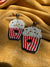 Popcorn Design Handmade Earrings