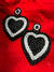 Heart Shape Black Handcrafted Earring