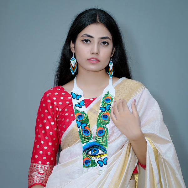 Premium Evil Eyes &Butterfly Design Boho Neckpieces Set