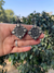 Silver Look Alike Oxidized Floral Square Stud Earrings