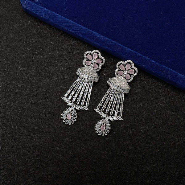 Flower American Diamond Earring