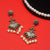 Traditional Silver Pearl Oxidized Earrings