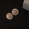 Gold Plated Flower Stud Earrings for Women/Girls