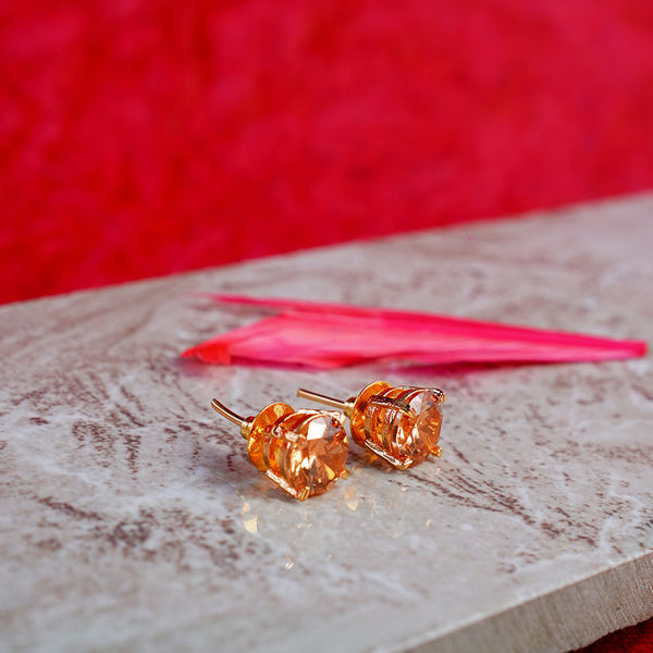 Round Shaped Stone Studded Studs