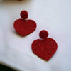 Heart Shape Beaded Earring