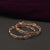 Rose Gold Plated Zircon Bangles Sets