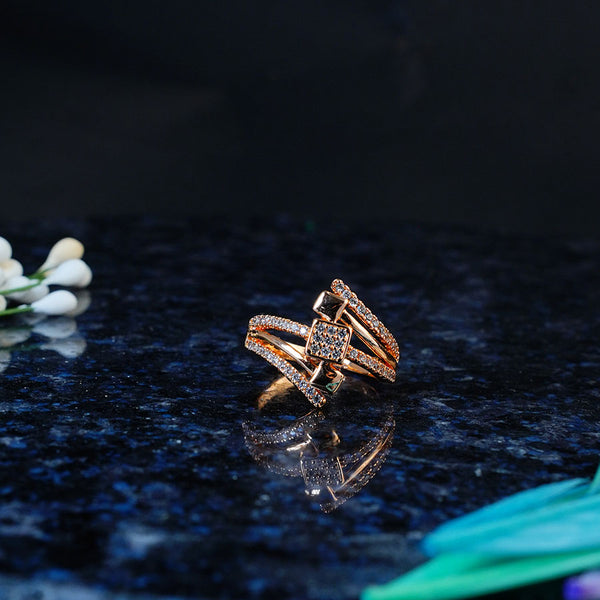 Gold Plated American Diamond Ring