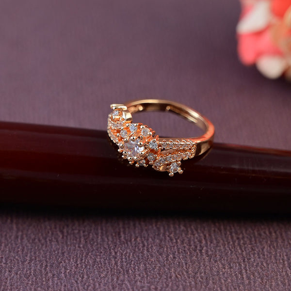 Graceful Floral Diamond Ring