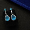 Blue Stone Doublets Stud Earring