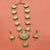 Meraki Gold Plated Kundan Set with Pearl