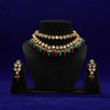 Meraki Gold Plated Kundan Necklace Set