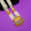 Gold Plated Kundan & Beads Neckpiece
