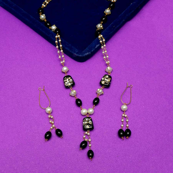 Antique Mala Necklace Set with Earrings