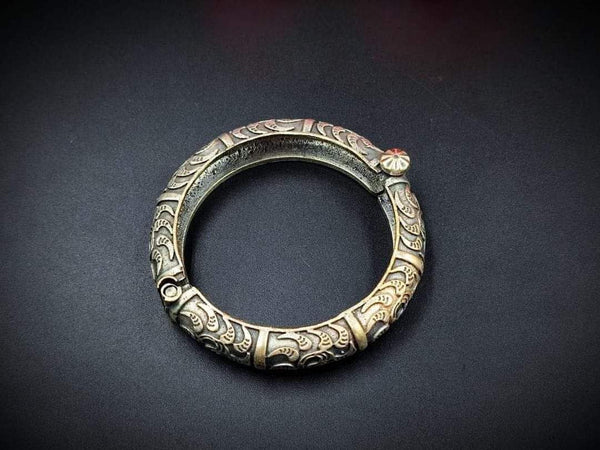 Gold & Oxidized Bracelet