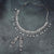 Rhodium Plated Zirconia Studded Double Layer Party Wear Necklace Set