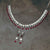 American Diamond Red Stone Necklace Set