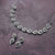 Rhodium Plated Zircon Studded Necklace Set