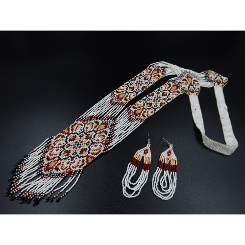 Meraki Trends Multicolor Ukrainian Beaded Long Set