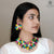 Multicolor Flower Design Choker Set