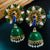 Peacock Design Traditional Kundan Earrings