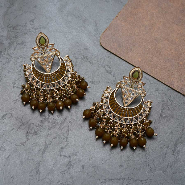 Traditional Kundan Chand Bali Earrings
