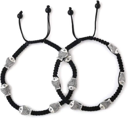 Fish Design Adjustable Thread Anklet