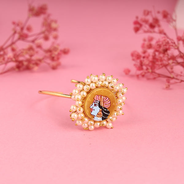 Gold Plated Handcrafted Pearl Bracelet