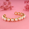 Gold Tone Faux Pearl Adjustable Bracelet