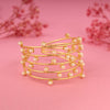 Premium Golden Handcuff with Pearls