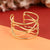 Golden Wired Cuff Bracelet