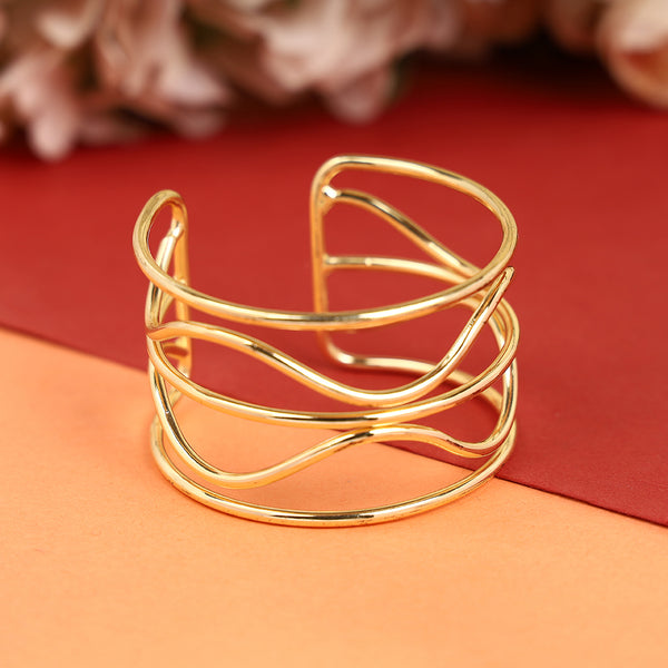 Golden Wired Cuff Bracelet