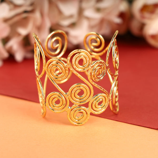 Vintage Spiral Gold Bracelet