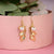 Long Leaf &Flower Drop Design Earring