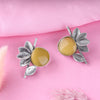 Oxidized Flower Design Studs