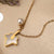 Silver Shine Gold Charm Lightning Pendant Chain
