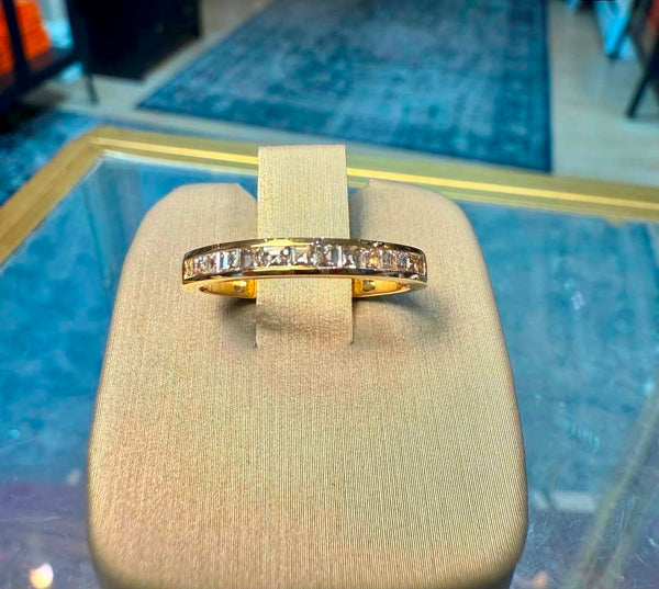 Anti-Tarnish Diamond Studded Ring