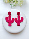 Beaded Cactus Earrings