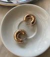 Gold Hoop Studs