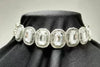 Oxidized White Diamond Choker