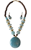 Blue Resin Beads Mala