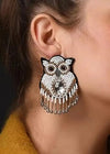 Owl Design Beads Earrings
