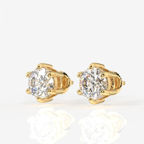 White Diamond Studs