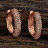 Meraki Rose gold Diamonds Hoops
