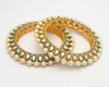 Ethnic Bangles With Pearls And Stones