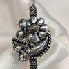 Moon Flower Ghunghroo Oxidized Bracelet